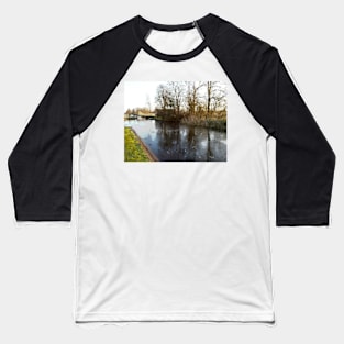 Little farm in wintertime, near Paasloo in the Weerribben in the Netherlands Baseball T-Shirt